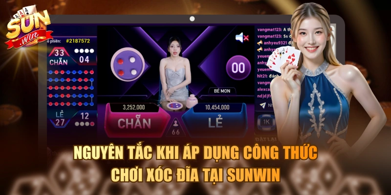 Nguyên tắc khi áp dụng công thức chơi xóc đĩa tại Sunwin